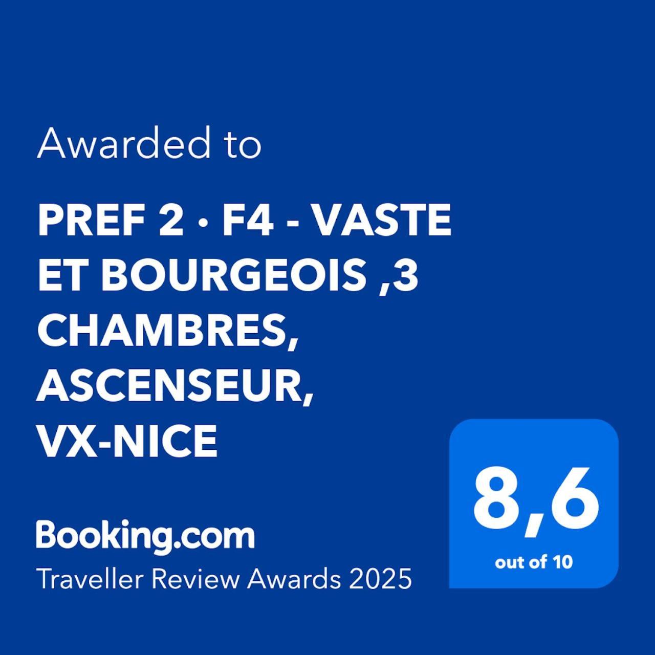 Pref 2 - F4 - Vaste Et Bourgeois ,3 Chambres, Ascenseur, Vx-Nice Exteriér fotografie